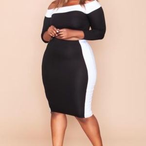 plus skirt and shirt